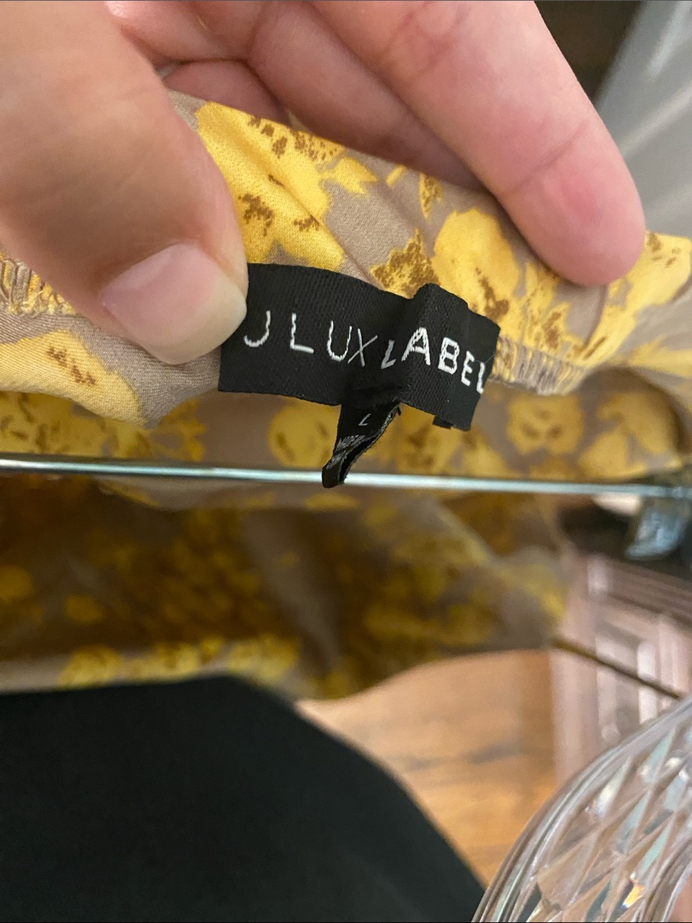 JLUXLABEL Beige Maxi Dress with Yellow Floral Print - Picture 3 of 3
